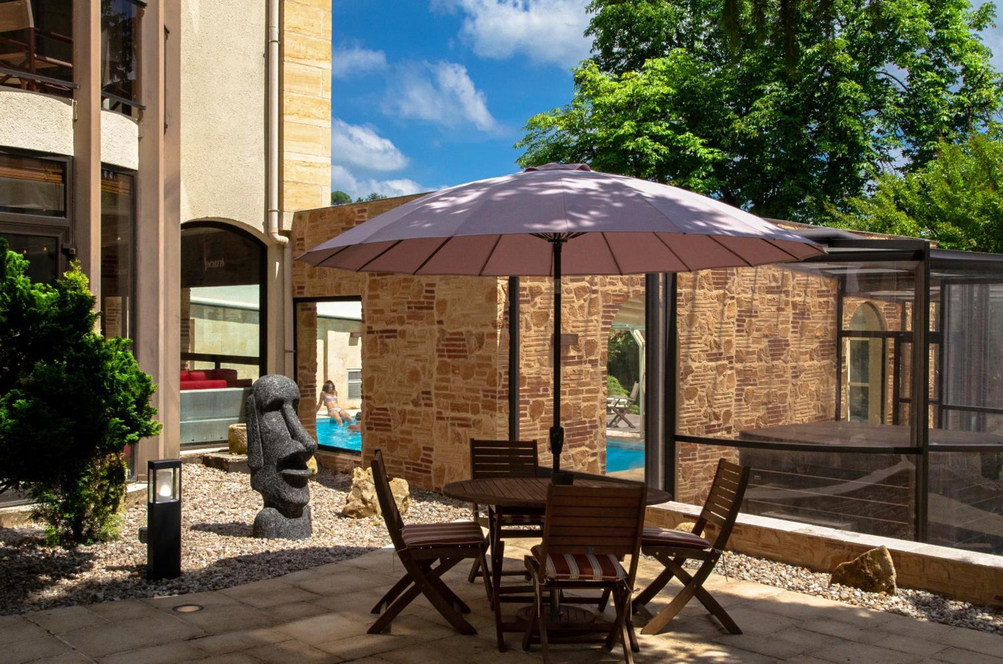 Au Grand Hotel De Sarlat - Pavillon De Selves Exterior foto